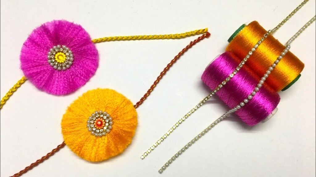 DIY thread rakhi